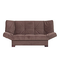 Прямой диван «Джакарта», механизм клик-кляк, велюр, цвет коричневый
