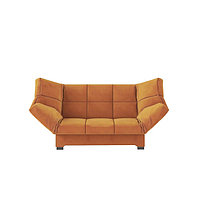 Прямой диван «Джакарта», механизм клик-кляк, велюр, цвет оранжевый