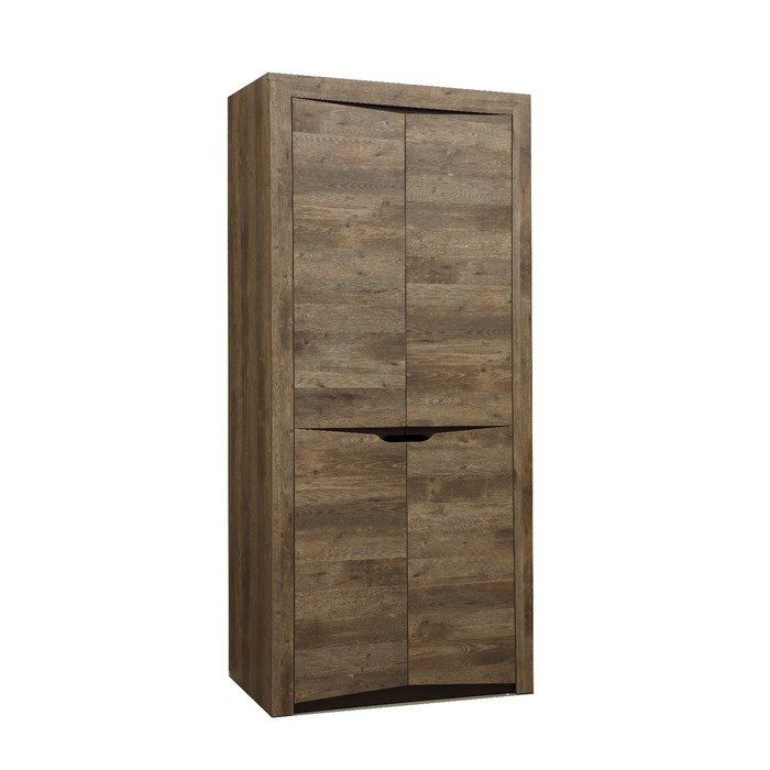 Шкаф для одежды «Лючия» 33.03, 2 двери, 1078 × 580 × 2300 мм, цвет кейптаун / венге - фото 1 - id-p199433992