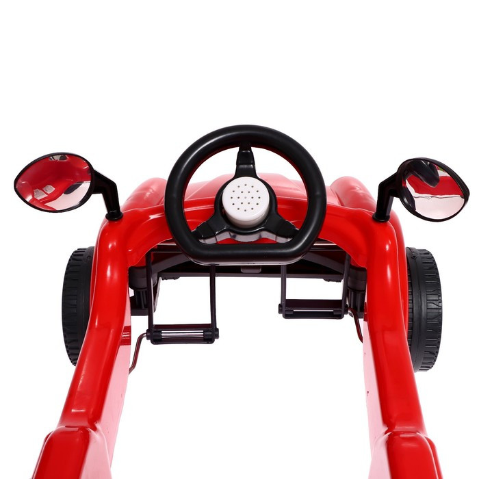 Машина-каталка педальная Cool Riders, с клаксоном, цвет красный - фото 4 - id-p199412910