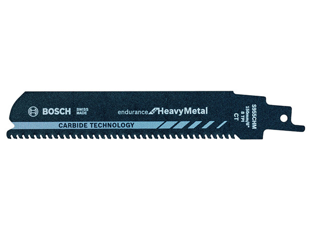 Пилка сабельная по металлу S955CHM (1 шт.) BOSCH (пропил прямой, тонкий, Carbide Technology, разведенные - фото 1 - id-p199407091