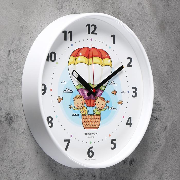 Часы настенные, серия: Детские, "Воздушный шар", дискретный ход, d-30 см - фото 2 - id-p199416909