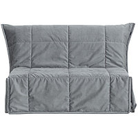 Прямой диван-кровать «Женева», механизм аккордеон, велюр, цвет серый