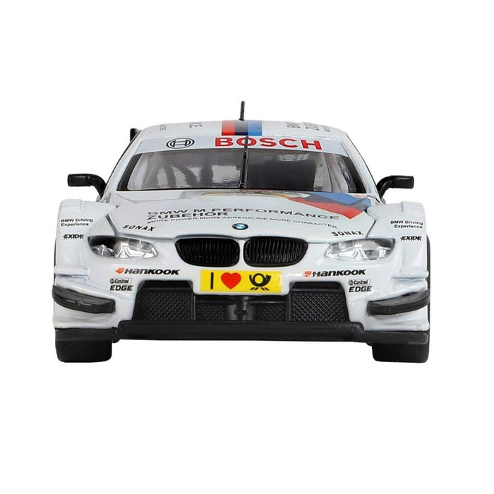 Машина металлическая BMW M3 DTM 1:32, инерция, световые и звуковые эффекты, открываются двери, цвет белый - фото 6 - id-p199392713