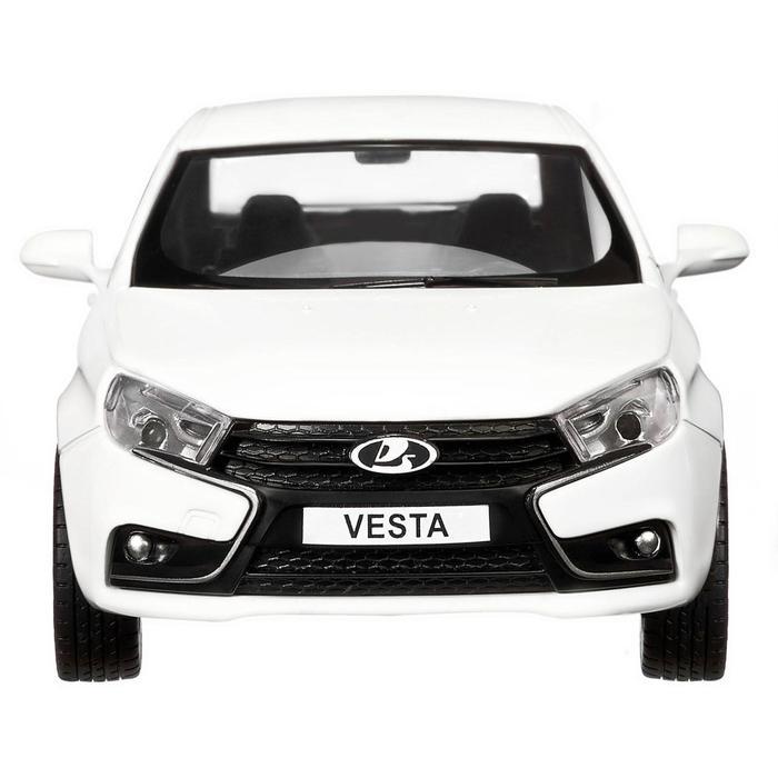 Машина металлическая «Lada Vesta седан» 1:24, цвет белый, открываются двери, капот, багаж, световые и звуковые - фото 2 - id-p199392719