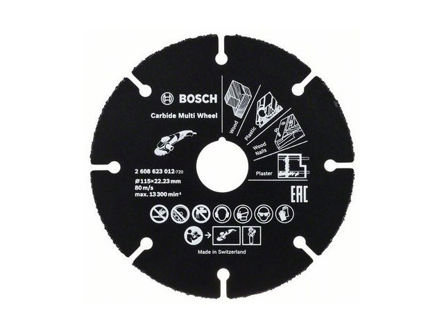 Круг отрезной 115х1.0x22.2 мм для дерева Multi Wheel BOSCH