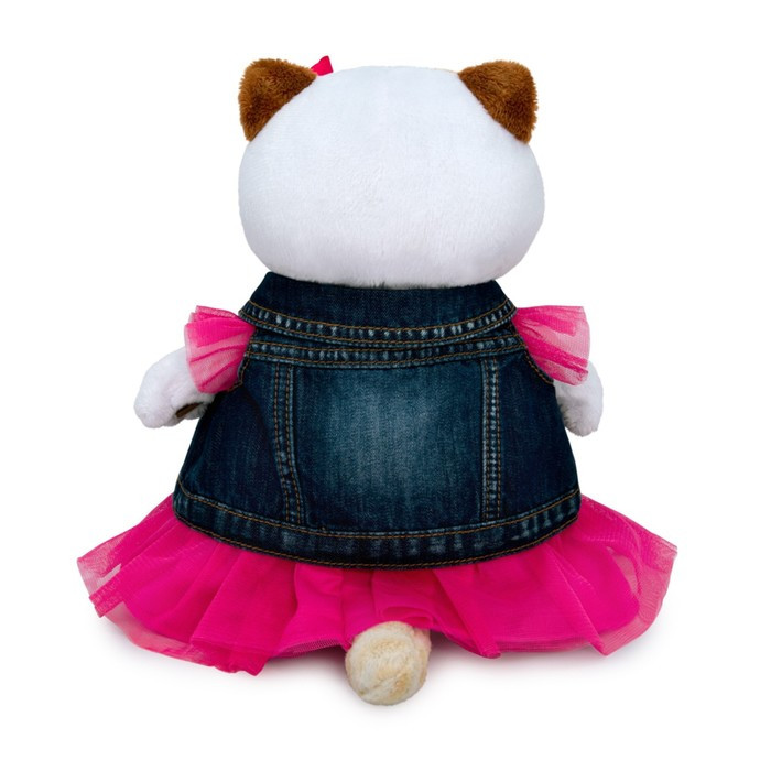 Мягкая игрушка «Ли-Ли в джинсовом жилете и розовом платье», 24 см - фото 6 - id-p199391349