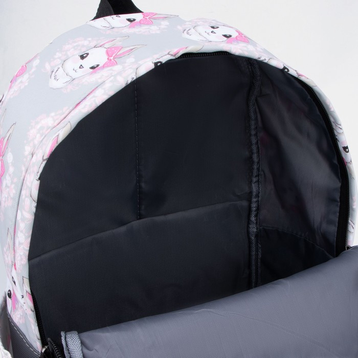 Рюкзак на молнии, цвет серый - фото 4 - id-p199430004