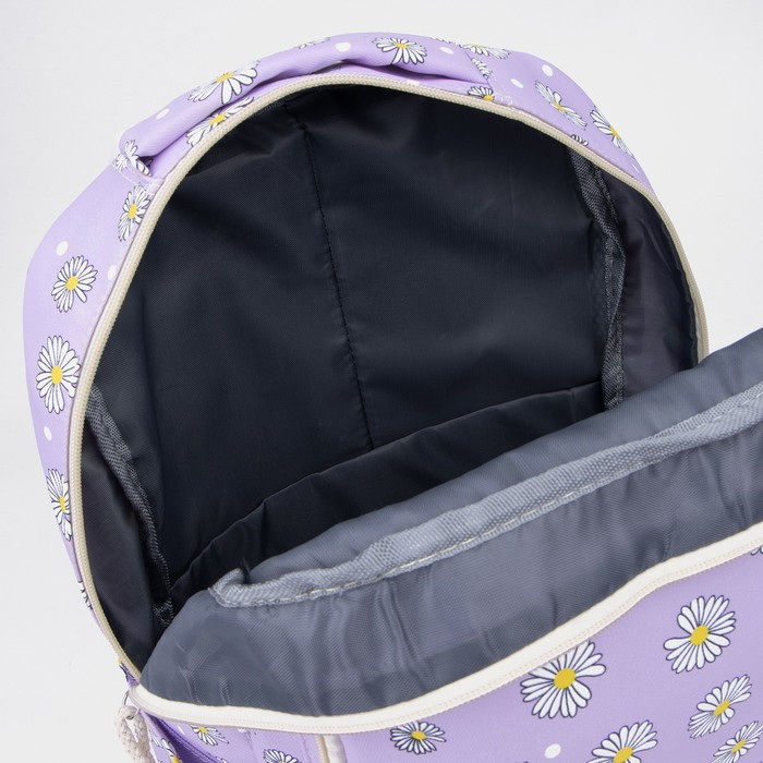 Рюкзак на молнии, сумка, косметичка, цвет сиреневый - фото 5 - id-p199430016