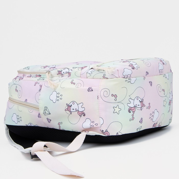 Рюкзак на молнии, сумка, косметичка, цвет розовый - фото 4 - id-p199430017
