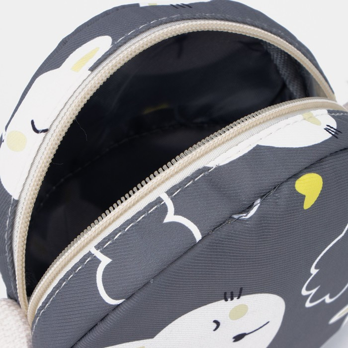 Рюкзак на молнии, сумка, косметичка, цвет серый - фото 8 - id-p199430018