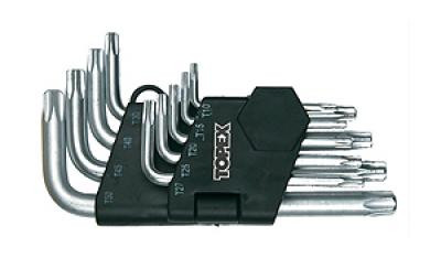 Ключи Torx CV набор 9шт Topex 35D960 (звездочки)