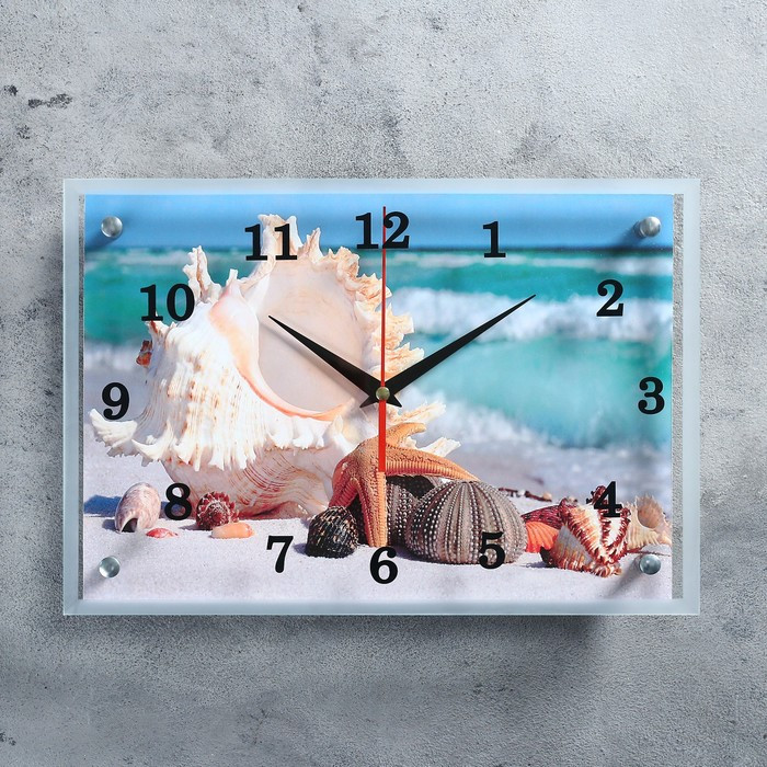 Часы настенные, серия: Море, "Обитатели морского дна", 25х35 см - фото 1 - id-p199418029