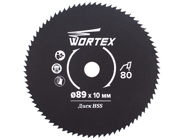 Диск пильный по металлу 89x10 мм 80 зуб. HS S080 M в блистере (WORTEX)