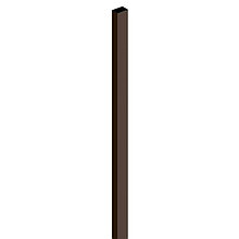 Столб, 6 см × 4 см × 200 см, с заглушкой, цвет шоколад, "Преграда"