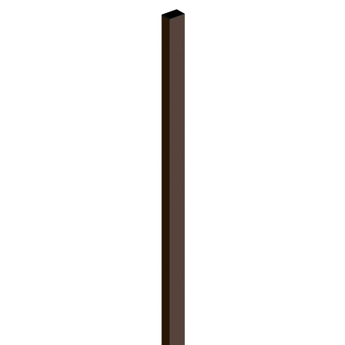 Столб, 6 см × 4 см × 200 см, с заглушкой, цвет шоколад, "Преграда" - фото 1 - id-p199441120