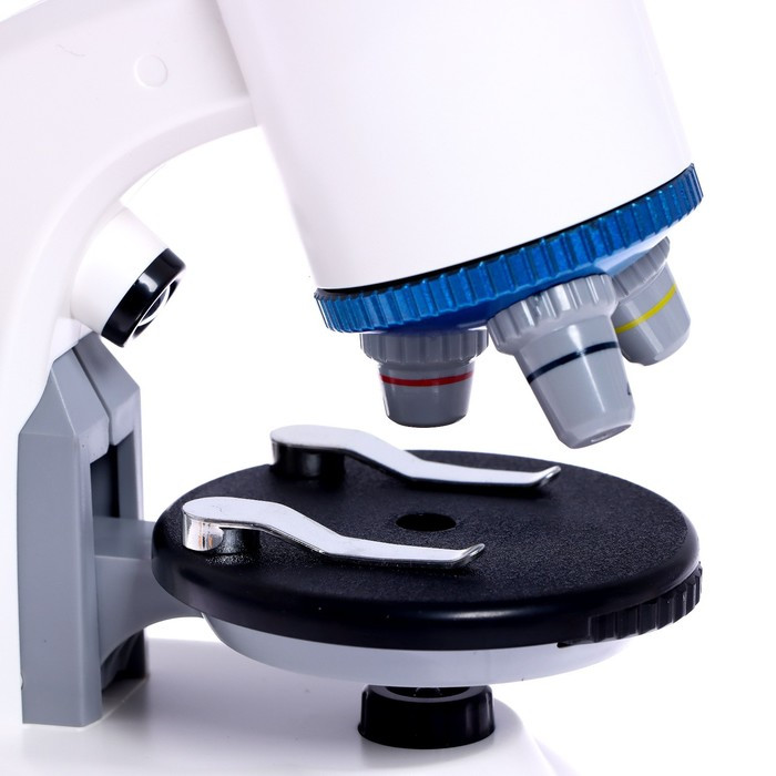 Микроскоп детский «Юный ученый» кратность х100, х400, х1200, подсветка, цвет белый - фото 5 - id-p199415046