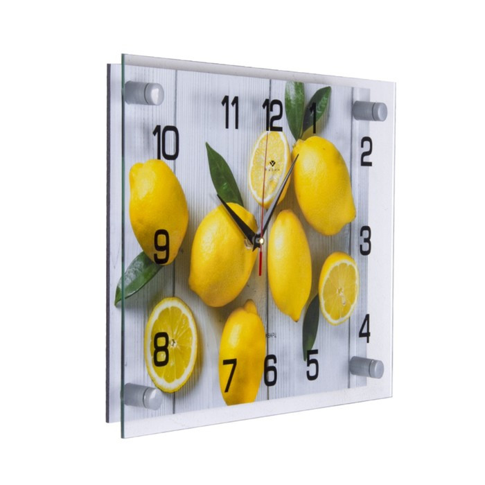 Часы-картина настенные, серия: Кухня, "Лимоны на столе", плавный ход, 25 x 35 см - фото 2 - id-p199418069