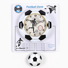 Часы настенные, серия: Детские, "Футбольный мяч", дискретный ход, маятник, 47 х 32 х 6.5 см