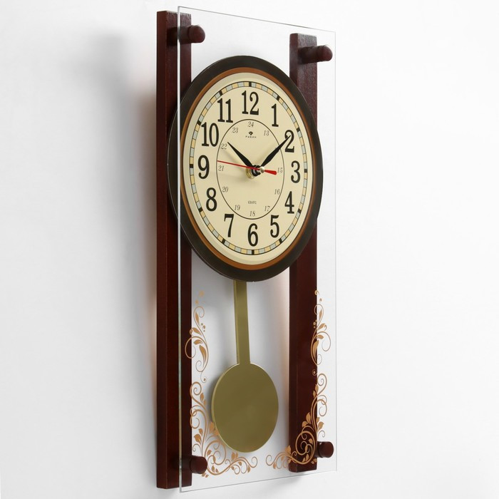 Часы настенные с маятником "Лоза", плавный ход - фото 2 - id-p199417070