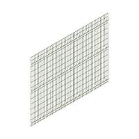 Панельное ограждение, 1,94 × 2,7 м, ячейка 55 × 235 мм, d = 3.8 мм, цвет зёленый, «ПРЕГРАДА»