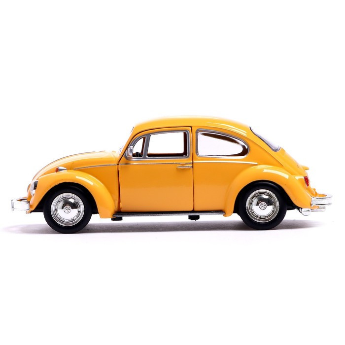 Машина металлическая VOLKSWAGEN BEETLE 1967, 1:32, открываются двери, инерция, цвет жёлтый - фото 2 - id-p199413082