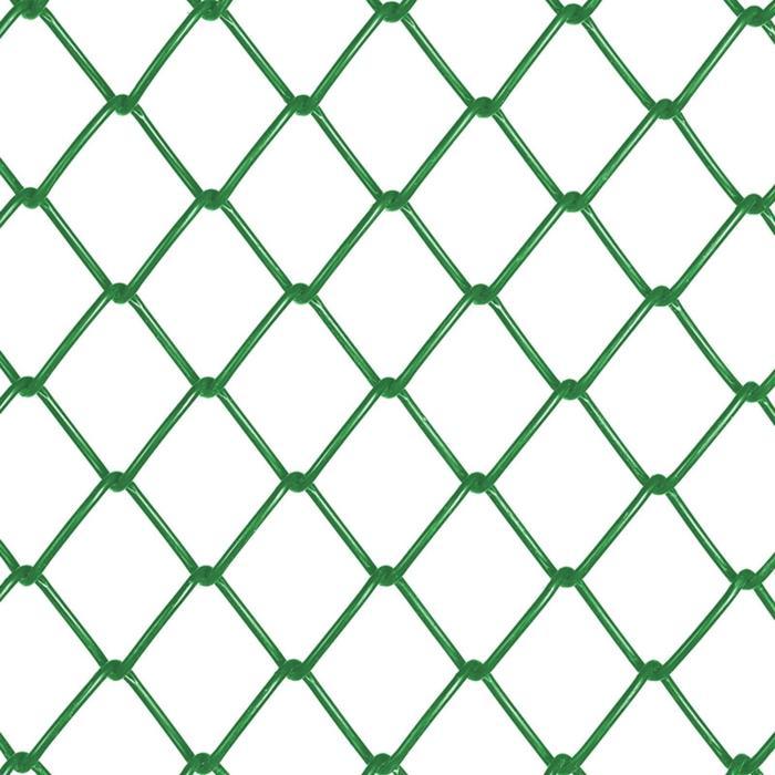 Сетка-рабица ячейка 50х50мм, толщина 2,6мм, с полимерным покрытием, зелёная (рулон 1,5х10м) - фото 2 - id-p199441166