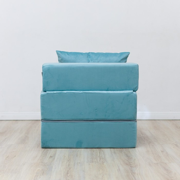 Бескаркасное кресло-кровать «Эссен», велюр, цвет мятный - фото 3 - id-p199433183
