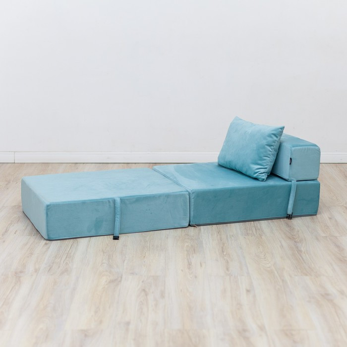 Бескаркасное кресло-кровать «Эссен», велюр, цвет мятный - фото 4 - id-p199433183