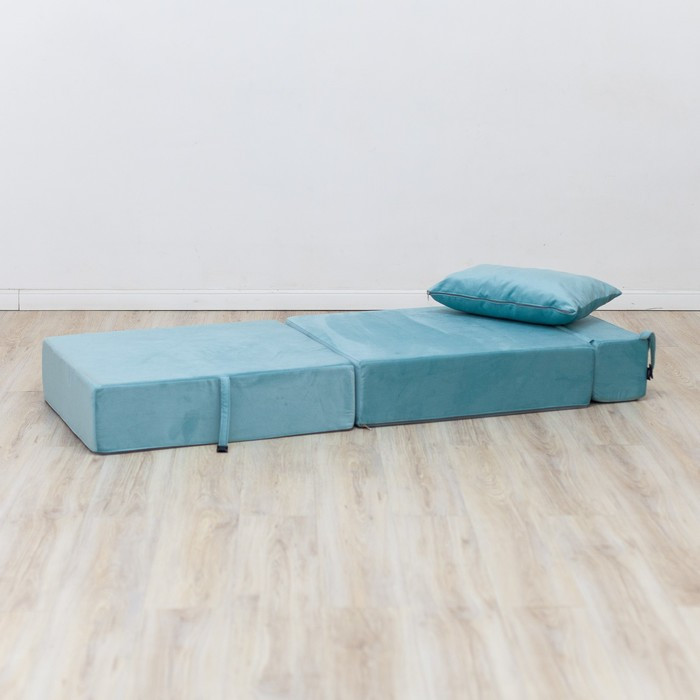 Бескаркасное кресло-кровать «Эссен», велюр, цвет мятный - фото 5 - id-p199433183
