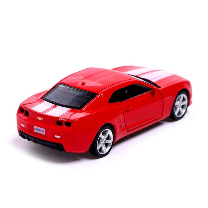 Машина металлическая CHEVROLET CAMARO, 1:32, открываются двери, инерция, цвет красный - фото 4 - id-p199413090