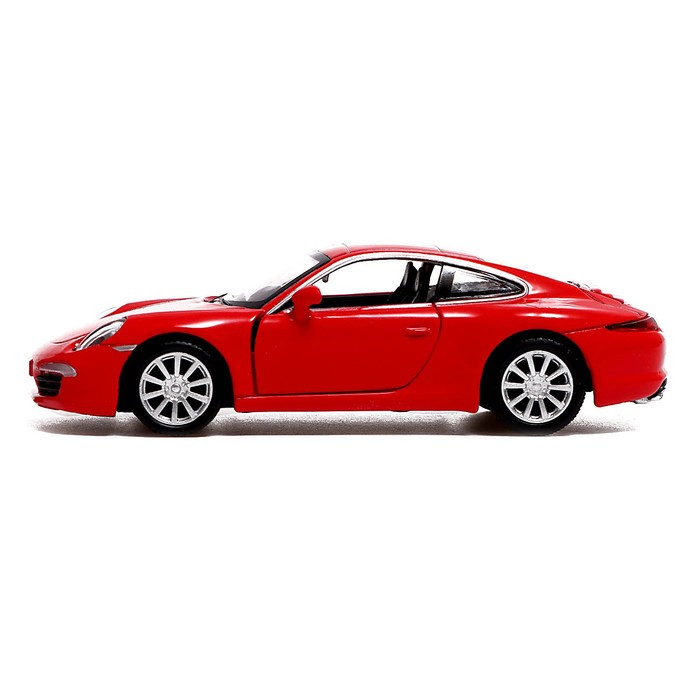 Машина металлическая PORSCHE 911 CARRERA S, 1:32, открываются двери, инерция, цвет красный - фото 2 - id-p199413100