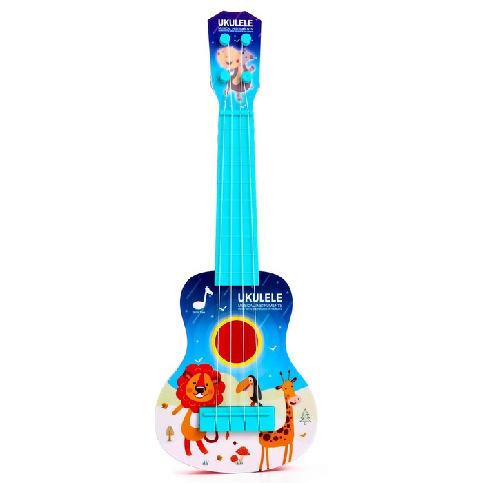 Игрушка музыкальная укулеле «Зоопарк», цвета МИКС - фото 2 - id-p199414175