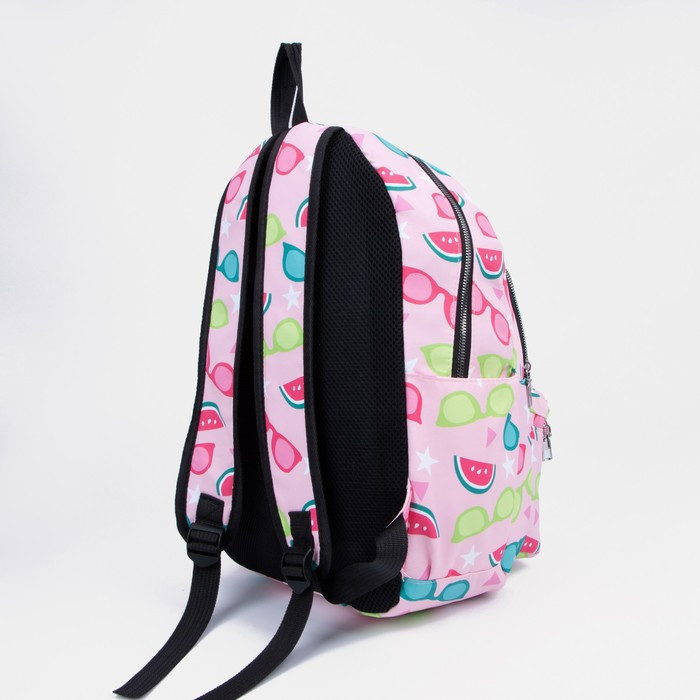 Рюкзак на молнии, цвет розовый - фото 2 - id-p199430213