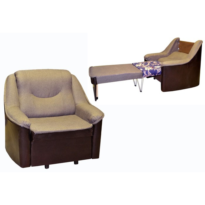 Кресло-кровать "Непал", ткань Гранд 7 / коричневый - фото 2 - id-p199433267