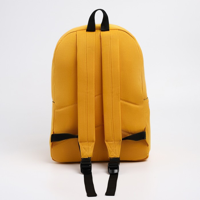 Рюкзак «PRESIDENT», 42 x 30 x 12 см, цвет горчичный - фото 3 - id-p199430227