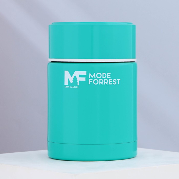 Термос для еды Mode Forrest, 450 мл, бирюзовый, сохраняет тепло 6 ч - фото 1 - id-p199440263