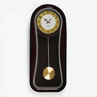 Часы настенные, серия: Маятник, дискретный ход, 2АА, d-15 см, 24 х 57 см