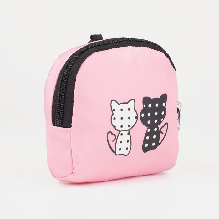 Рюкзак, отдел на молнии, наружный карман, кошелёк, цвет розовый - фото 6 - id-p199430267