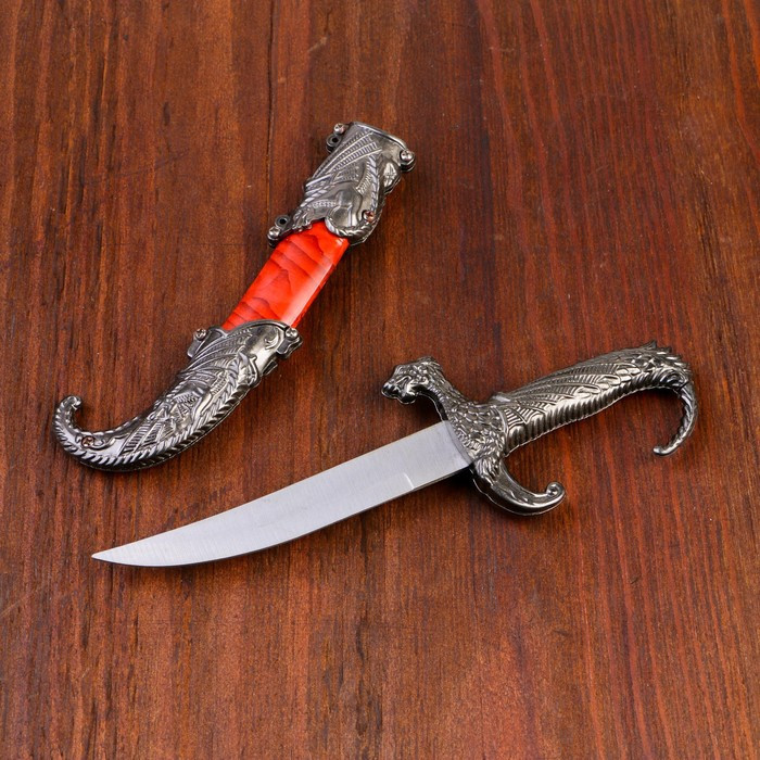 Сувенирный нож, 23 см рукоять в форме дракона - фото 1 - id-p199416228