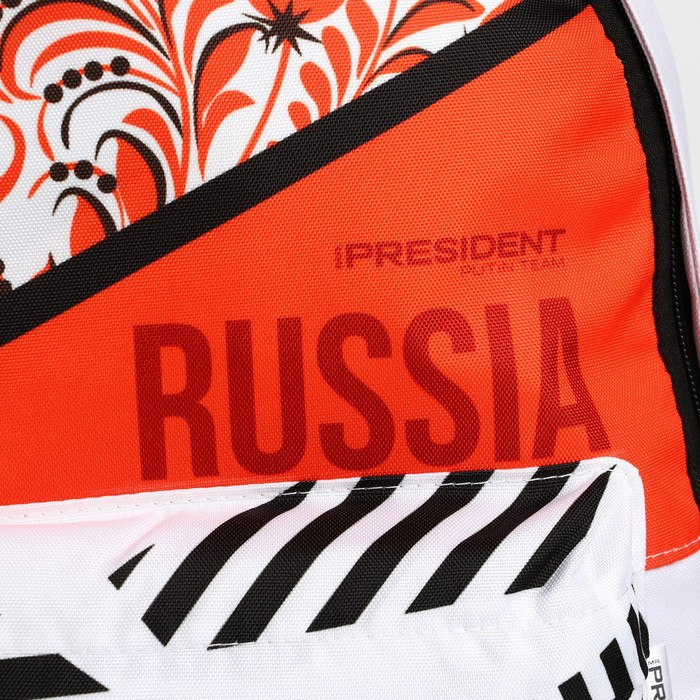 Рюкзак Putin team, 29 x 13 x 44 см, отд на молнии, н/карман, белый - фото 4 - id-p199430276