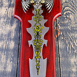 Сувенирный меч на планшете, цветное нанесение на лезвии, 52 см, фото 5