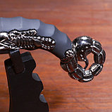 Сувенирный нож на подставке, скорпион на лезвии и рукоятке, 53,5 см, фото 4