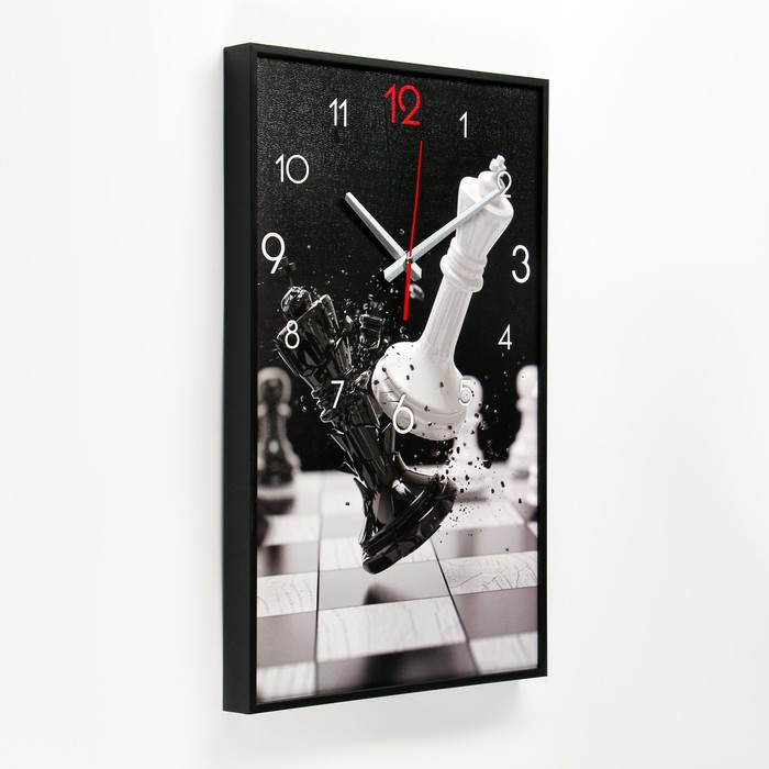 Часы-картина настенные, серия: Интерьер, "Шахматы", плавный ход, 57 х 35 х 4 см - фото 4 - id-p199418293