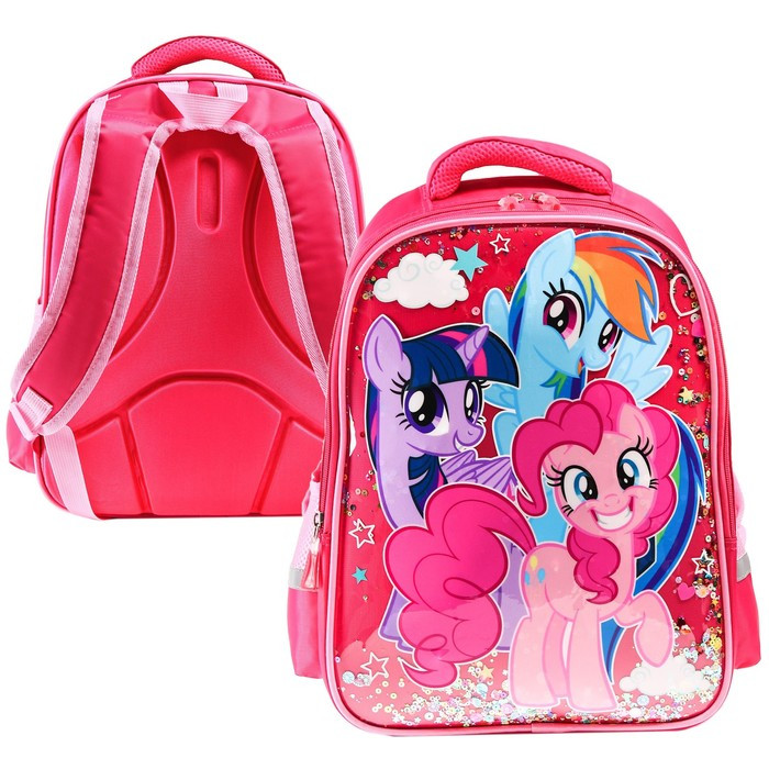 Рюкзак школьный "Пони", 39 см х 30 см х 14 см, My little Pony - фото 1 - id-p199430322