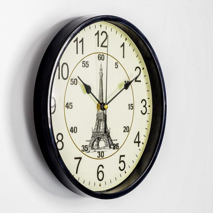 Часы настенные, серия: Интерьер "Париж", d-25 см, ААА, 24 х 4 х 11 см, микс - фото 2 - id-p199417328