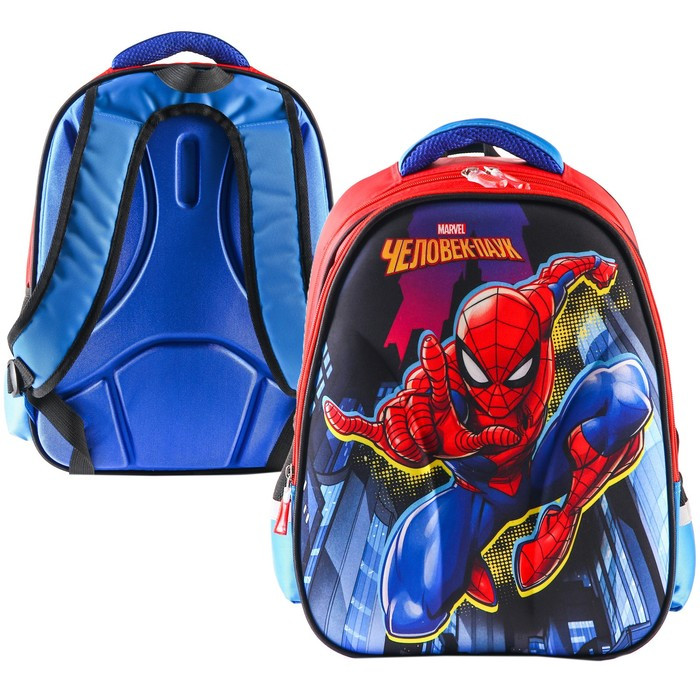 Рюкзак школьный, 39 см х 30 см х 14 см, Человек-паук - фото 1 - id-p199430378