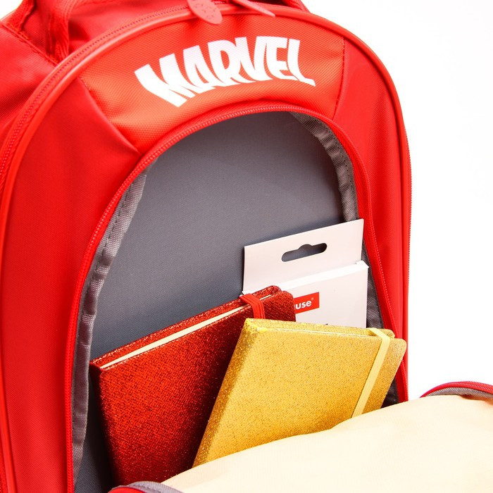Рюкзак школьный с эргономической спинкой, 37х26х15 см, Мстители - фото 8 - id-p199430386