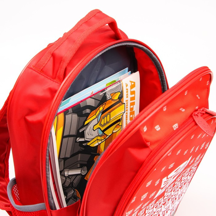 Рюкзак школьный с эргономической спинкой, 37х26х15 см, Трансформеры - фото 7 - id-p199430399