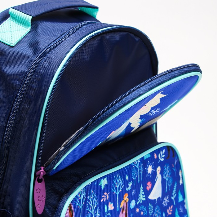 Рюкзак школьный с эргономической спинкой, 37х26х15 см, Холодное сердце - фото 8 - id-p199430425